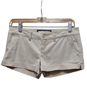 abercrombie & Fitch New York Women's Size 14 Tan short Shorts with Zip/Button